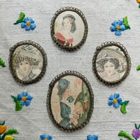 Image 1 of Dollhouse Miniature 1:12 Handmade French fashion pictures