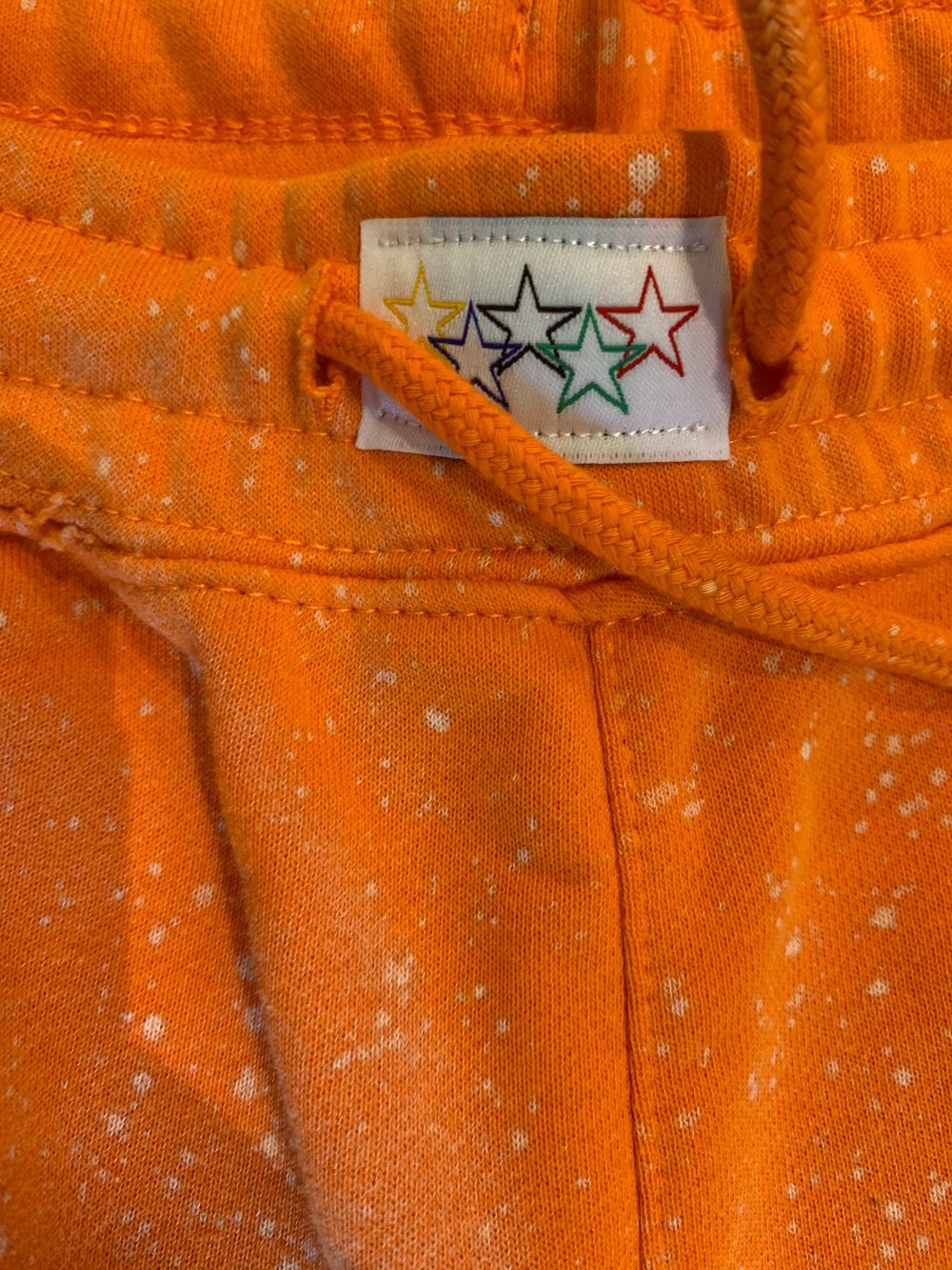 Orange Galaxy Shorts