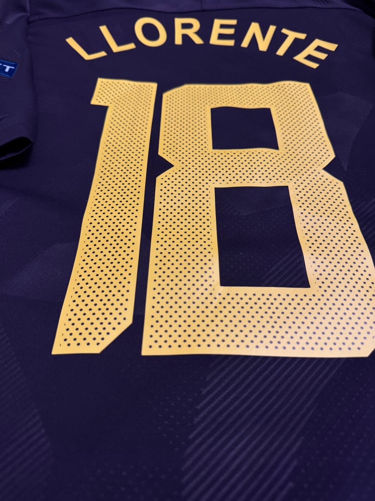 Image of PRE ORDER: Tottenham Hotspur “LLORENTE 18” 2017/18 Third Shirt + UCL patches (XL)