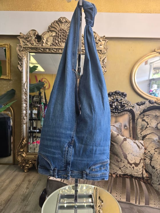 Image of Denim Jean Hobo Bag