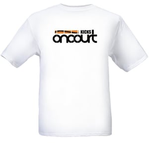 Image of Kicks On Court Basic Logo Tee - White