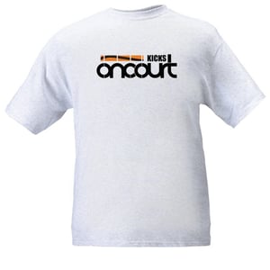 Image of Kicks On Court Basic Logo Tee - Ash Grey