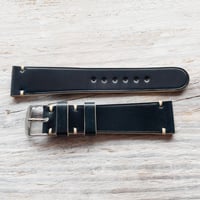 Image 2 of 40's Style Horween Shell Cordovan strap