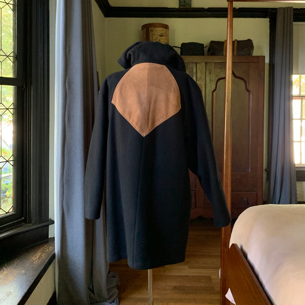Elegance Couture Wool Hooded Coat XL