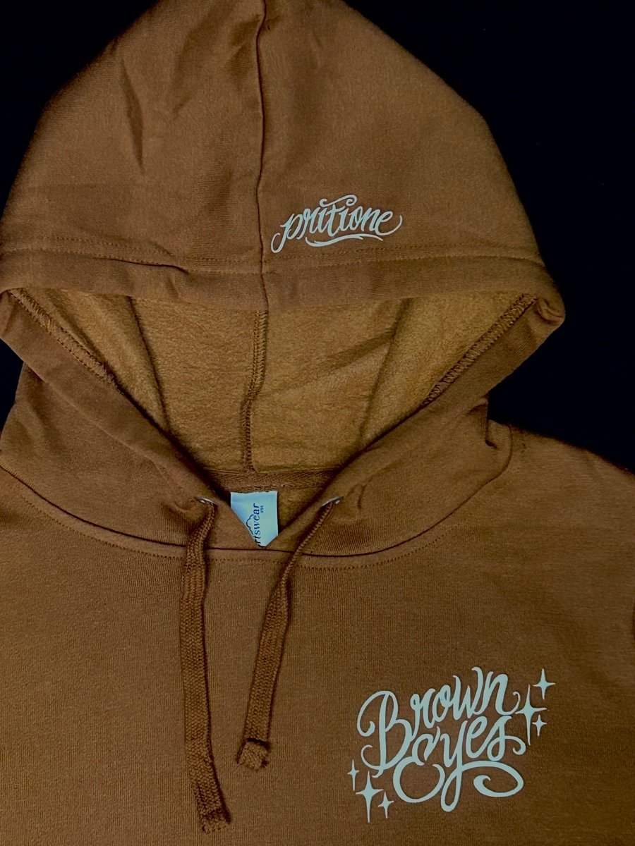 Image of “Brown Eyes” Crop top hoodie by PritiOne