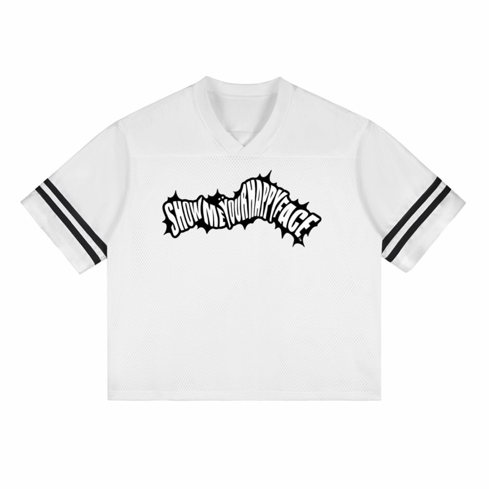 Image of SMYHF “ETERNAL HEARTS” TAPED MESH T-SHIRT  “LIGHT”