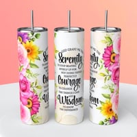 GOD GRANT ME THE SERENITY TUMBLER 