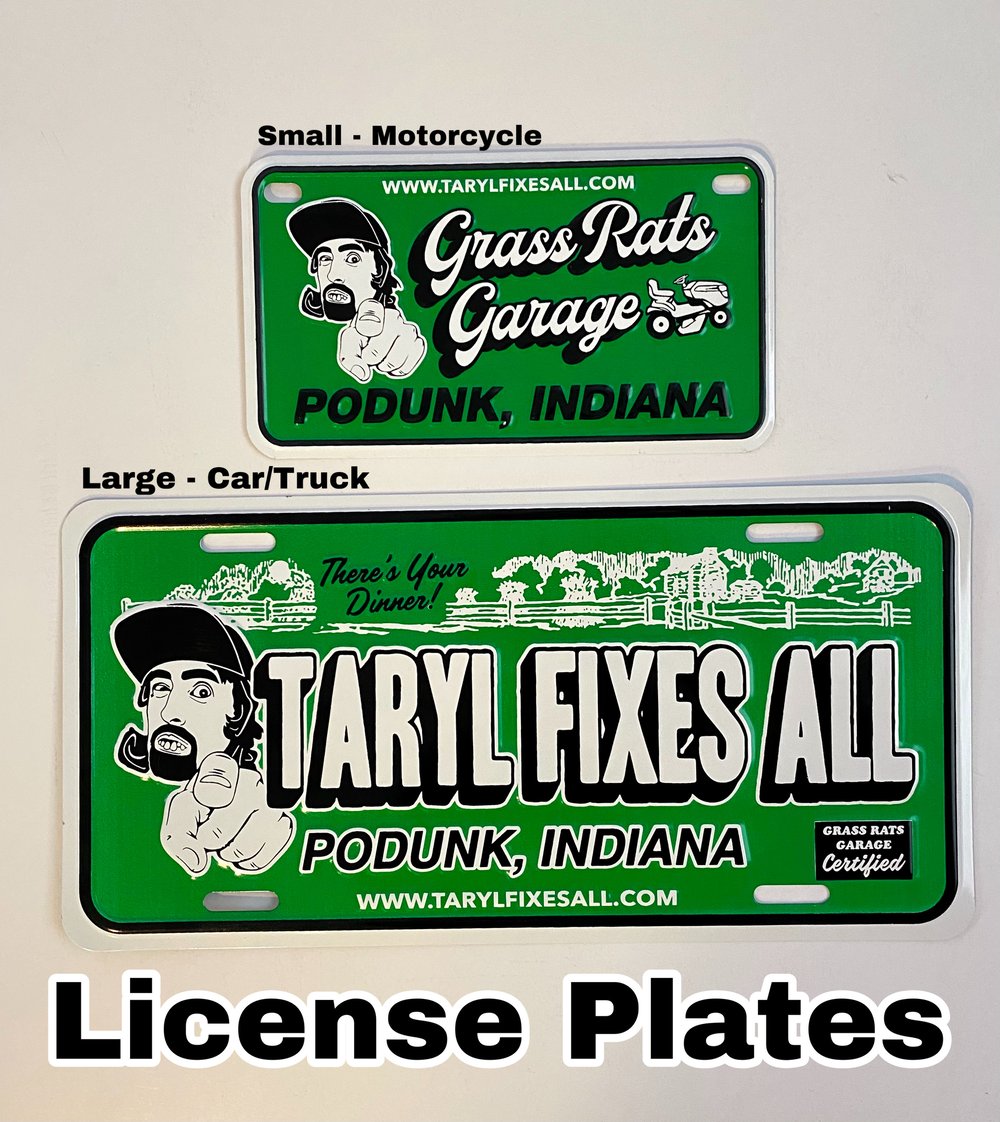 Large Car/Truck License Plate! EMBOSSED Metal! (Made in the USA!) 