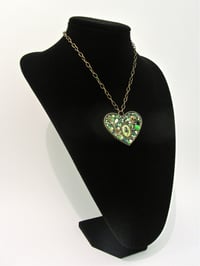 Image 4 of Absinthe Rocks Large Heart Bronze Pendant  * ON SALE - Was £75 now £38 *