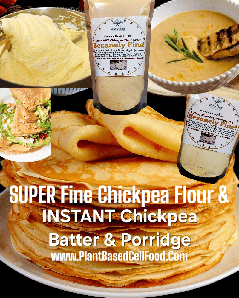 Besanely Fine! Instant Chickpea Batter & Flour Cholesterol-Diabetes-Blood Pressure-Bones-Sleep