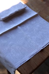 Image 2 of 4 französische Servietten, Monogram  LB 