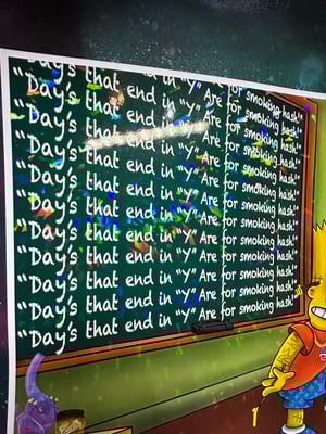 Image of Bart Simpson holo-artprint