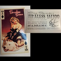 Vtg Tattoo Biz Card CAP SZUMSKI, Timeless Atlanta 