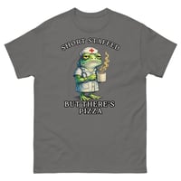 Image 3 of Short Staffed But There’s Pizza Nurse Frog Unisex T-Shirt