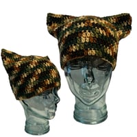 Light Camo Cat Ear Beanie
