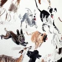 Image 2 of Zoomies XL - 50x50cm Giclee Print