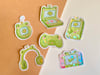 Froggy Gaming Holographic Sticker Set