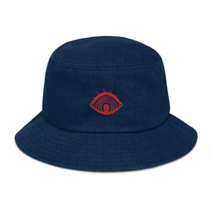 Image of OBSERVING EYE Bucket Hat (Black Denim)