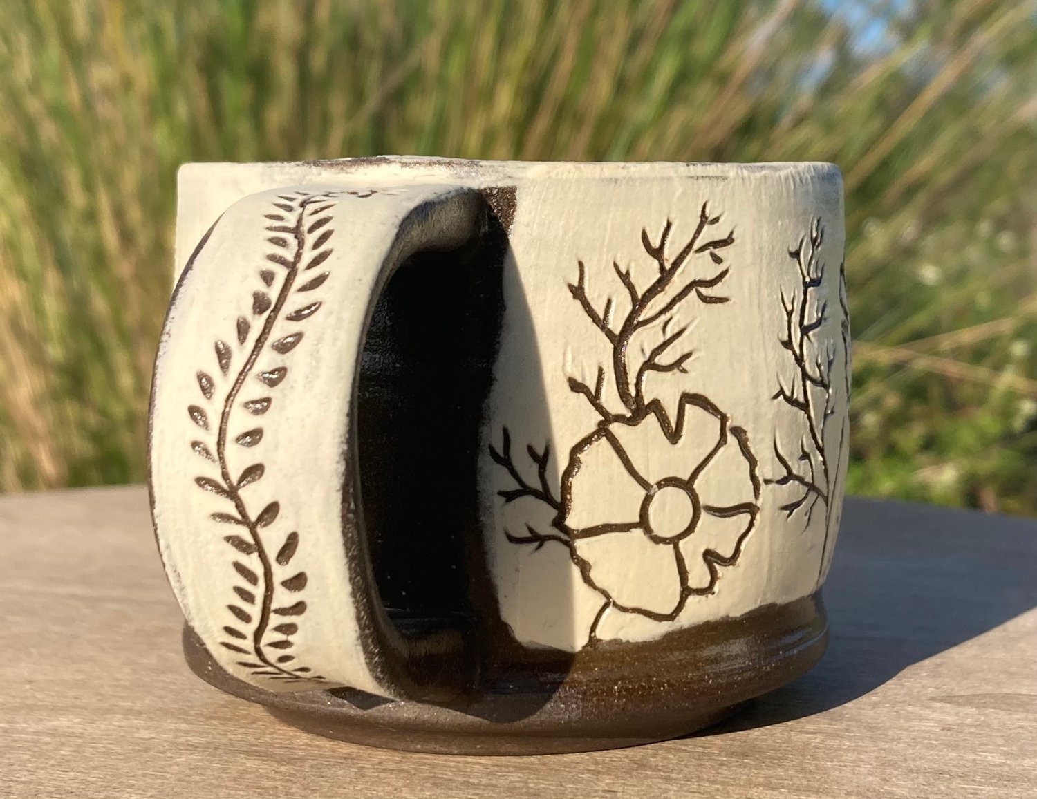 Carved Cosmos Mug, 6 oz