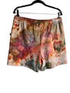 XL Cotton Pocket Shorts in Autumn Watercolor Ice