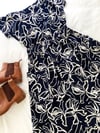 Ready Made Abstract Navy & White Rachael Skirt/T Top Set with free postage 
