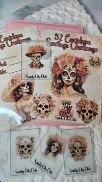 Image 7 of Dia de los Muertos 52 Envelope Savings Challenge A5 