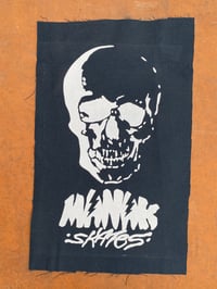 Image 2 of 16.5" x 10.5" OG Skull Canvas BACK PATCH