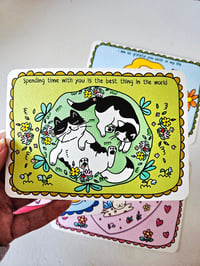Image 5 of Kitten and positive words postcards