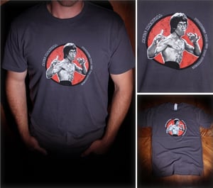 Image of Bruce Lee Print T - Grey