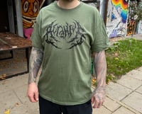 Image 2 of T-shirt "black on green"
