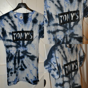 Image of Tie Dye Tonys logo tee (S).