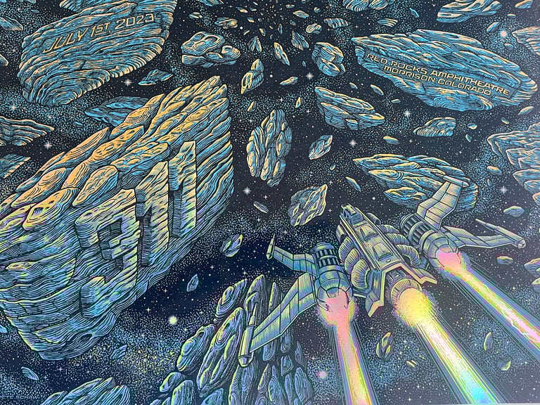 311 Red Rocks - Blue Rainbow Foil AE