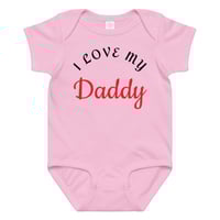 Image 1 of Baby jersey bodysuit (I LOVE MY DADDY)