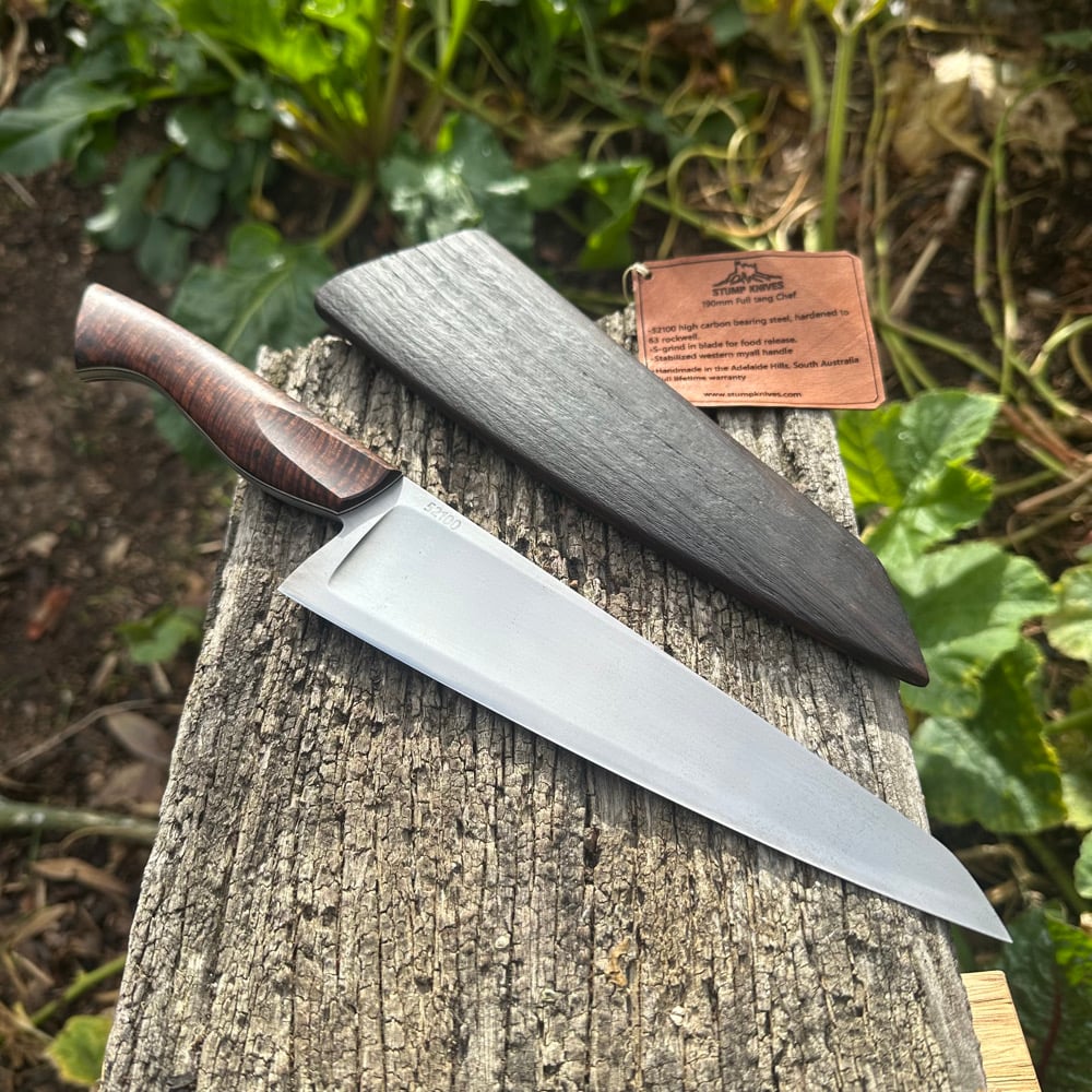 Image of 185mm full tang Chef 52100 Myall