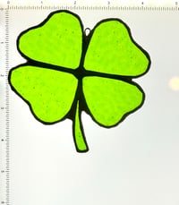 Image 2 of Four Leaf Clover Stained Glass Suncatcher