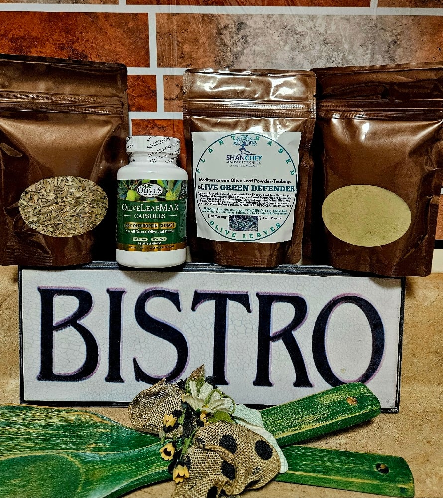 100% Olive Leaf MAX Capsules-Powder-Teabags-Leaves. Herpes-Immunity-Cravings-Overeating-Parasites