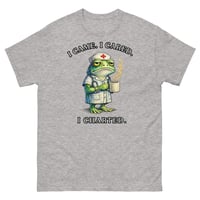 Image 4 of I Came I Cared I Charted Nurse Frog Unisex T-Shirt
