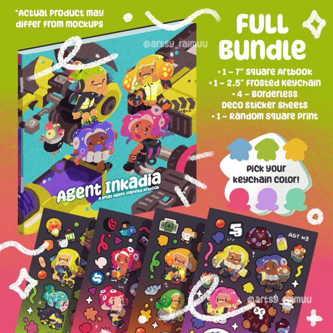 🍋 AGENT INKADIA Cephaloparade ~ ARTBOOK + MERCH FULL BUNDLE 