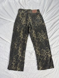 Image 3 of Leopard print jeans // 38