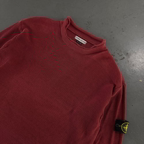 Image of SS 2001 Stone Island mock neck sweatshirt, size XL