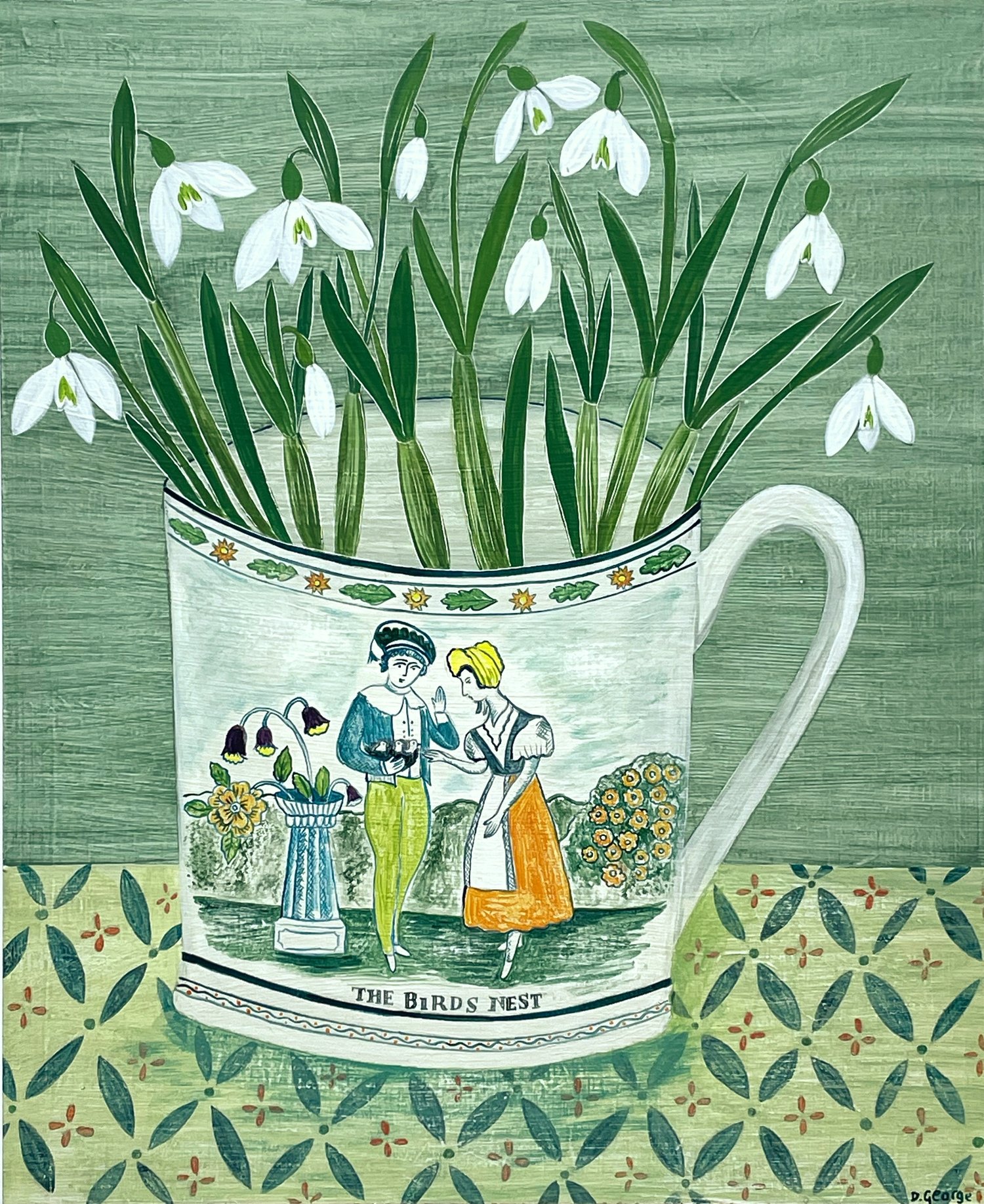 Image of The birds nest cup Giclee print