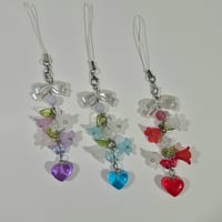 Image 1 of Heart Floral Charm