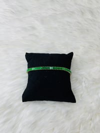 Green Tennis bracelet