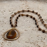 Image 1 of Gold Tiger's Eye Necklace