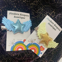 Handmade star clips 