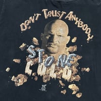 Image 2 of 1998 Stone Cold WWF "Don't Trust Anybody" Tee XL (Fits XL-XXL) 25x27.5