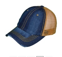 Image 8 of Classic Brown & Dark Denim Crocs w/ Hat