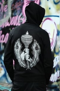 Image 3 of SPIRITUAL STRAIGHT EDGE /Hoodie (Black/Silver)