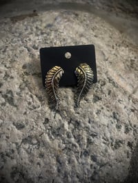 Brass Feather Studs