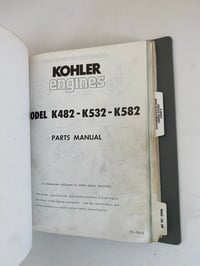 Image 5 of Kohler K-Series Part Manuals Binder